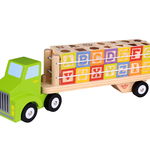 Camion cu cuburi litere si cifre tooky toy, Tooky Toy