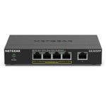 GS305PP Unmanaged Gigabit Ethernet (10/100/1000) Power over Ethernet (PoE) Black, Netgear