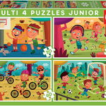 Puzzle multi 4 Sports, 20-40-60-80 piese