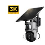 Camera Supraveghere 4G 3K Ultra HD, Dual Camera 6MP, Incarcare Solara, Rotire Din Aplicatie, Rezistenta La Apa IP 66