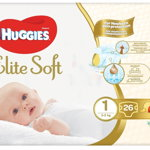 Huggies Elite Soft Convi, Nr.1, 3-5kg, 26 bucati, HUGGIES