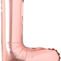 Balon aniversar Maxee, litera L, rose, 40 cm, 