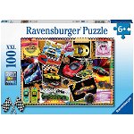Puzzle Ravensburger XXL - Masini de curse 100 piese