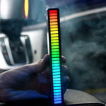 Lumina de ritm, LED Bar RGB cu lumini ambientale si activare sonora, Majd