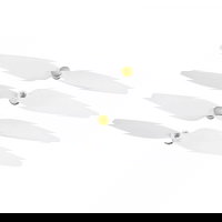 Set Elice originale pentru drona Xiaomi Mi Drone 4K (Alb)