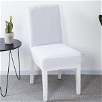 1 husa elastica pentru scaun, din spandex, lavabila in masina de spalat, decorativa pentru scaunele din hotel sau din sufragerie, Neer