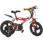 Bicicleta copii Dino Bikes 14' Pro-cross rosu, Dino Bikes
