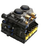 Modulator remorca WABCO Sistem franare Pneumatic 2S/2M 24V ABS PEM pentru FEBER KOGEL KRONE SCHMITZ WIELTON, WABCO