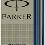 Cartuse lungi Parker Quink, Albastru inchis permanent, 5 buc, Parker