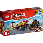 LEGO® Ninjago - Infruntarea dintre Kai in masina si Ras pe motocicleta (71789), LEGO®