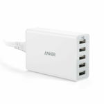 Incarcator de retea Anker PowerPort 5 40W 5xUSB PowerIQ Alb, 0