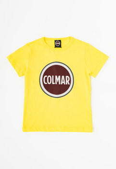 Colmar, Tricou de bumbac cu imprimeu logo contrastant supraimensionat Frida, Galben, Alb prafuit, Rosu Bordeaux, 166 CM