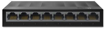Switch TpLink LS1008G, 8 porturi, capacitate 16GBps, 3.9W, Tehnologia Green, Tp-Link