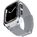 Accesoriu smartwatch Metal Fit Pro compatibila cu Apple Watch 7/8 45mm Silver, Spigen