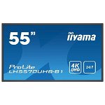 Display profesional IIYAMA ProLite LH5570UHB-B1, 55", 4K, 60Hz, negru