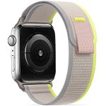 Accesoriu smartwatch Nylon compatibila cu Apple Watch 4/5/6/7/8/SE 38/40/41mm Beige, TECH-PROTECT