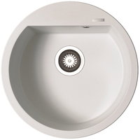 Chiuveta Pyramis ALAZIA 1B SNOW, din granit, rotunda, diametru 45 cm, gol de incastrare 50 cm, alb Chiuveta Pyramis ALAZIA 1B SNOW, din granit, rotunda, diametru 45 cm, gol de incastrare 50 cm, alb