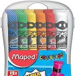 Maped Paints Superpower 12ml x12 in Alu. tuburi (235065), Maped
