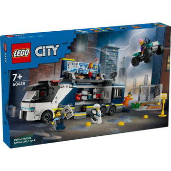 LEGO® City - Laborator mobil de criminalistica 60418, 674 piese, LEGO