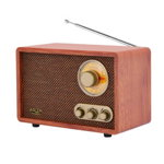 Radio Adler AD 1171, Design retro, 4.5 W, AM/FM, Bluethooth, MP3, USB, Maro, Adler