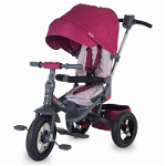 Tricicleta multifunctionala cu scaun rotativ Coccolle Corso, Violet