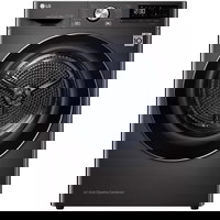 Uscator de rufe RH90V9JV2N, Pompa de caldura, 9 kg, 14 programe, Clasa A+++, Dual Inverter, Allergy Care, Antracit, LG