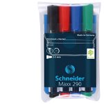 Marker Schneider Maxx 290, Pentru Tabla De Scris+flipchart, Varf Rotund 2-3mm - Verde Deschis