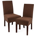 Husă multielastică 4Home Comfort Plus pentru scaun, maro, 40 - 50 cm, set 2 buc., 4Home