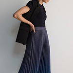 Reserved - LADIES` SKIRT - albastru-deschis, Reserved