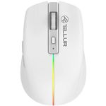 Mouse wireless Tellur Silent Click, interfata USB, rezolutie 1600 DPI, 6 butoane, alb