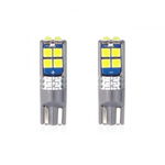 Set becuri auto cu LED CANBUS compatibil T10 W5W 10 SMD Alb 12 24V, destinat competitiilor auto sau off-road