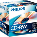 Philips CD-RW 700 MB 12x 10 bucăți (CW7D2NJ10/00), Philips