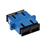 Standard SC-Duplex Coupling SM Polymer case blue, Schrack