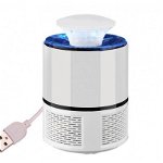 Lampa Led Anti-Insecte Electrica pentru Tantari, Techstar® 5W Alb, Interior/Exterior cu USB