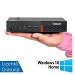 Sistem PC Lenovo TinyCentre M710q USFF (Procesor Intel® Pentium® G4400T (6M Cache, up to 2.90 GHz), Kaby Lake, 4GB, 500GB HDD @7200RPM, Intel® HD Graphics 510, Win10 Pro, Tastatura + Mouse)