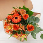 Buchet portocaliu in cutie - Standard, Floria