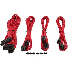 Corsair Professional Individually sleeved DC Cable Kit, Type 4 (Gen. 3), Roșu