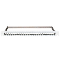 Patchpanel telefonie FlexLine 25xMMT-LSA 19'' 1U,RAL7035, Schrack
