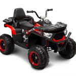 Atv electric pentru copii toyz solo quad 4x4 12v cu telecomanda rosu