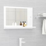 804562 Bathroom Mirror White 60x10,5x37 cm Engineered Wood