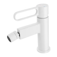 Baterie bideu FDesign Zaffiro cu ventil, alb mat, FDesign