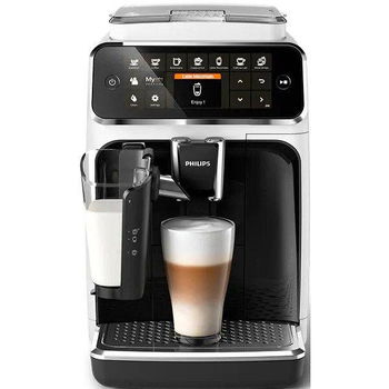 Espressor automat Philips LatteGo Seria 4300 EP4343/50, 1.8l, 1500W, 15 bar, Alb/Negru