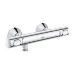 Baterie dus Grohe Precision Flow 34840000, 1/2, aparenta, termostat, protectie oparire, EcoButton, filtru impuritati, Crom, Grohe