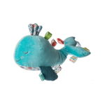 Jucarie de plus Taggies Sleepy Seas Whale, 20 cm, Turcoaz