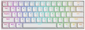 Tastatura Gaming Redragon Draconic K530W RGB PRO, Mecanica, Bluetooth, Iluminare RGB Alb