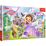 Trefl - Puzzle personaje Lumea colorata a sofiei , Puzzle Copii , Maxi, piese 24, Multicolor