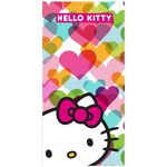 Prosop de plaja Microfibra Hello Kitty Hearts 70x140 cm EPLUSM EPMHK52472235