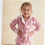 Compleu Cocolino Copii cu roz cu buline, cu bluza si pantaloni, 6-13 ani, PJM7_8255