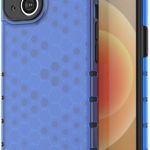 Husa blindata pentru iPhone 14 din seria Honeycomb in albastru, ForIT