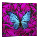 Tablou Styler Glasspik Red Butterfly, 20 x 20 cm